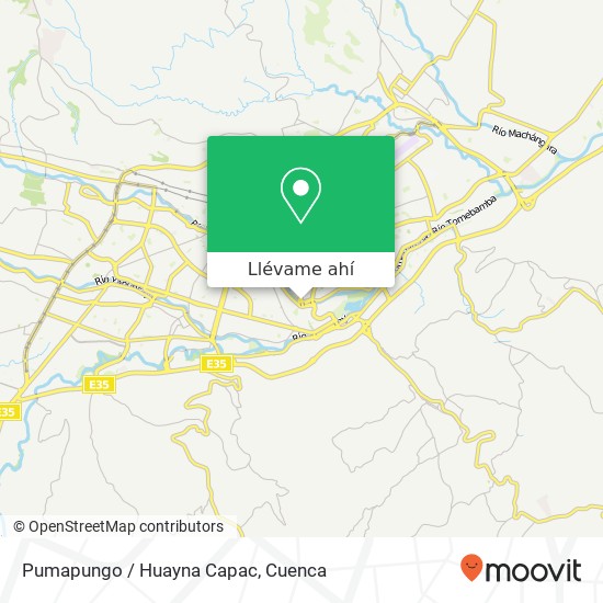 Mapa de Pumapungo / Huayna Capac