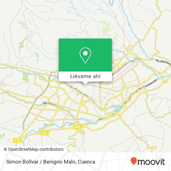 Mapa de Simon Bolívar / Benigno Malo