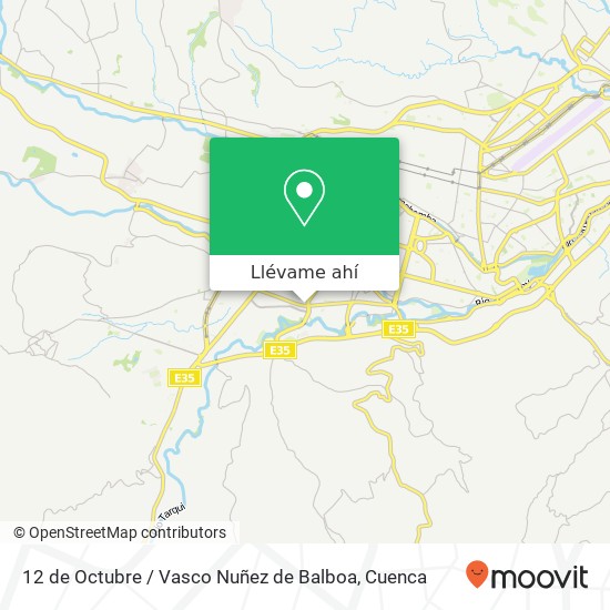 Mapa de 12 de Octubre / Vasco Nuñez de Balboa