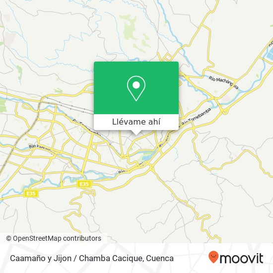 Mapa de Caamaño y Jijon / Chamba Cacique