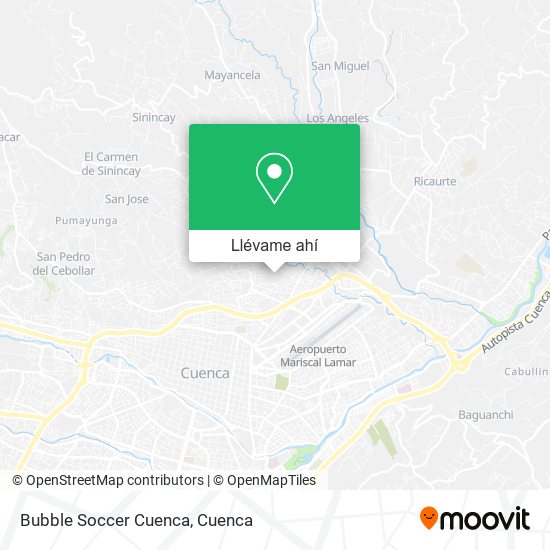 Mapa de Bubble Soccer Cuenca