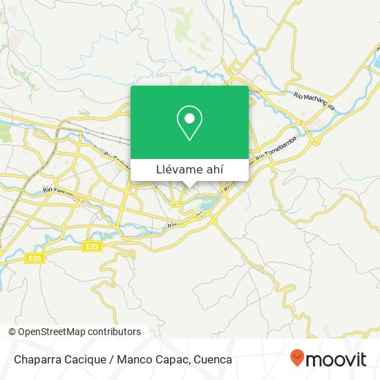 Mapa de Chaparra Cacique / Manco Capac
