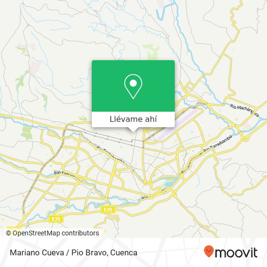 Mapa de Mariano Cueva / Pio Bravo