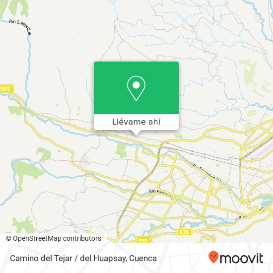 Mapa de Camino del Tejar / del Huapsay