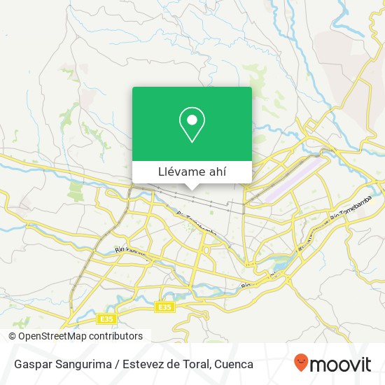 Mapa de Gaspar Sangurima / Estevez de Toral