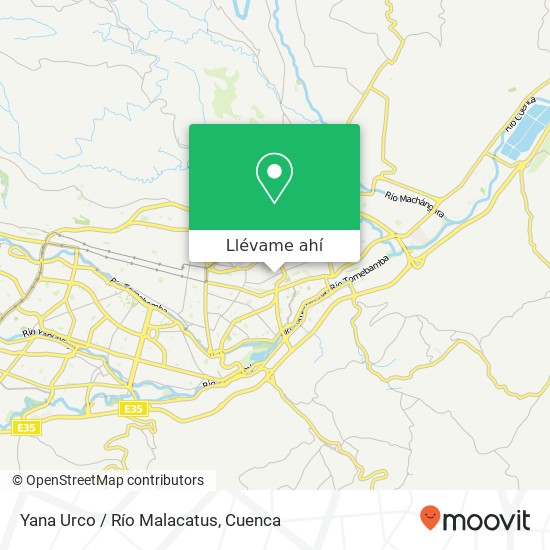 Mapa de Yana Urco / Río Malacatus