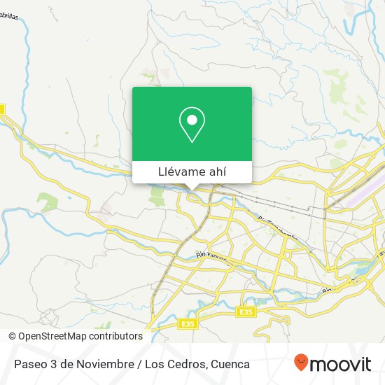 Mapa de Paseo 3 de Noviembre / Los Cedros