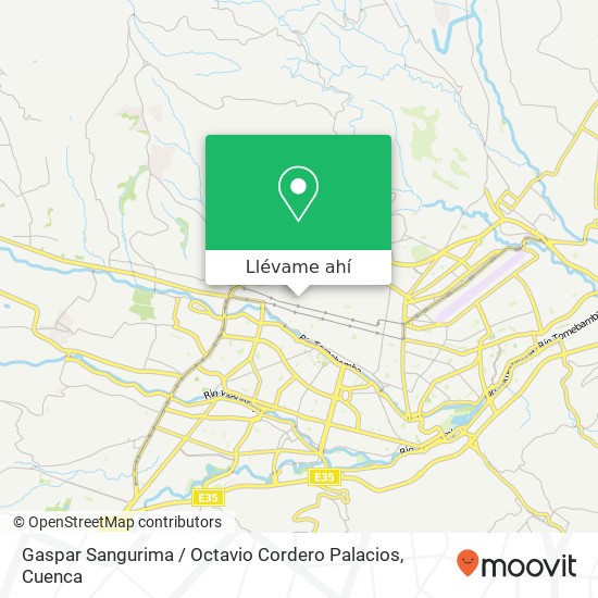 Mapa de Gaspar Sangurima / Octavio Cordero Palacios
