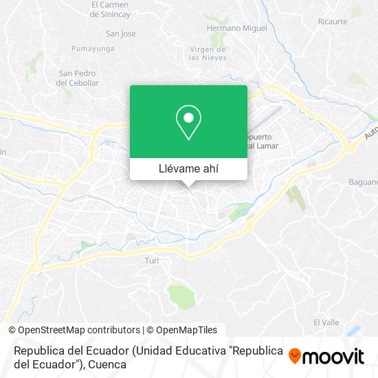 Mapa de Republica del Ecuador (Unidad Educativa "Republica del Ecuador")