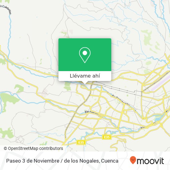 Mapa de Paseo 3 de Noviembre / de los Nogales