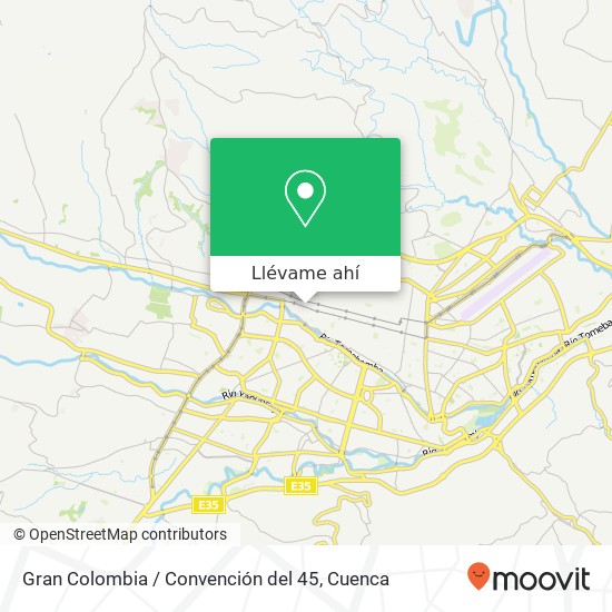 Mapa de Gran Colombia / Convención del 45