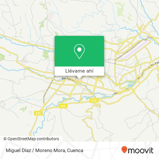 Mapa de Miguel Díaz / Moreno Mora