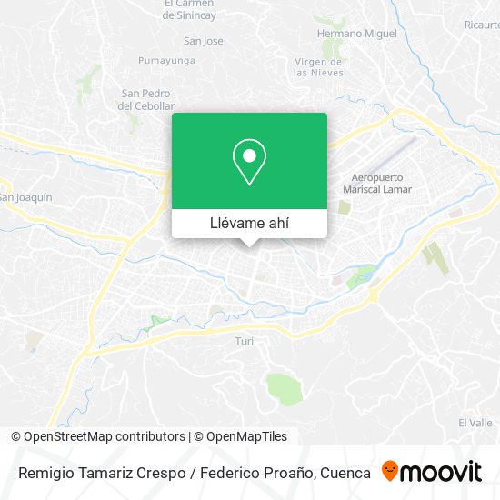 Mapa de Remigio Tamariz Crespo / Federico Proaño