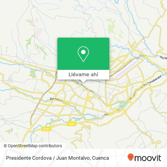 Mapa de Presidente Cordova / Juan Montalvo