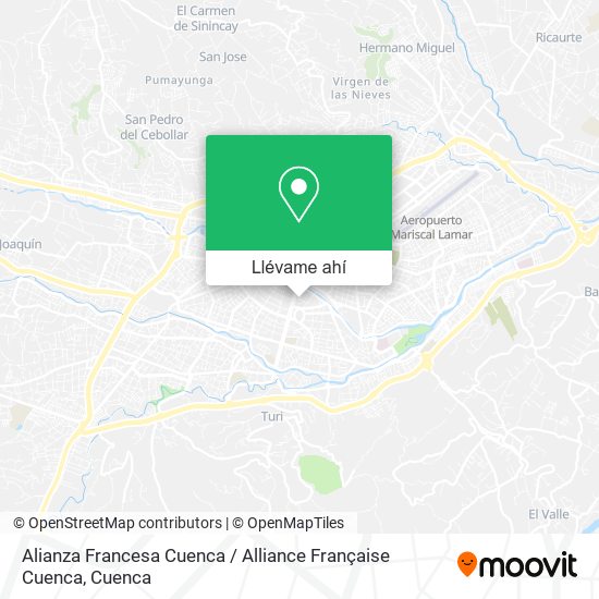 Mapa de Alianza Francesa Cuenca / Alliance Française Cuenca