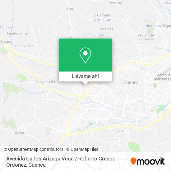 Mapa de Avenida Carlos Arizaga Vega / Roberto Crespo Ordoñez