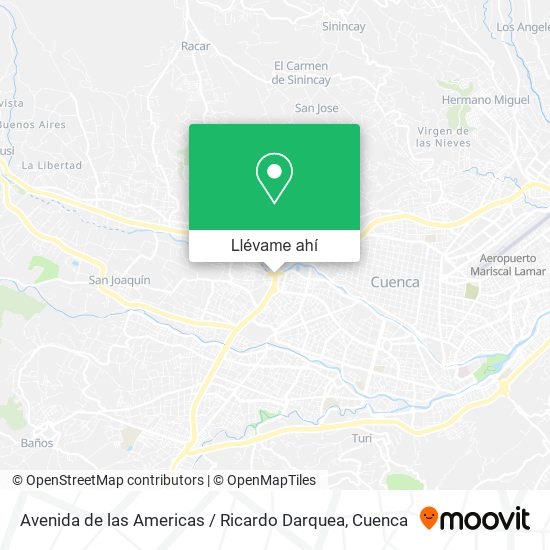 Mapa de Avenida de las Americas / Ricardo Darquea