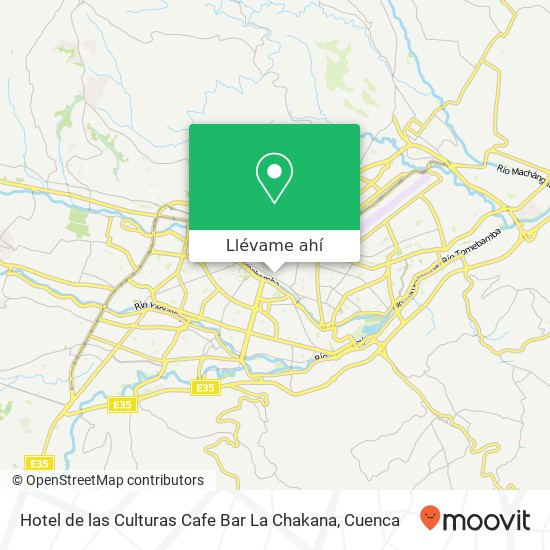 Mapa de Hotel de las Culturas Cafe Bar La Chakana
