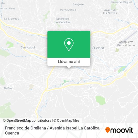 Mapa de Francisco de Orellana / Avenida Isabel La Católica