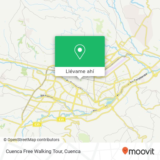 Mapa de Cuenca Free Walking Tour