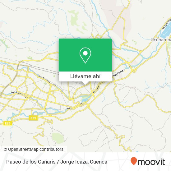 Mapa de Paseo de los Cañaris / Jorge Icaza