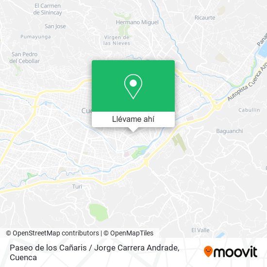 Mapa de Paseo de los Cañaris / Jorge Carrera Andrade