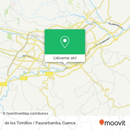 Mapa de de los Tomillos / Paucarbamba