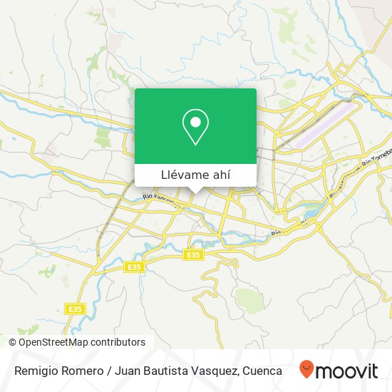 Mapa de Remigio Romero / Juan Bautista Vasquez