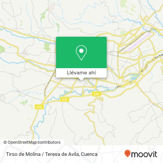 Mapa de Tirso de Molina / Teresa de Avila