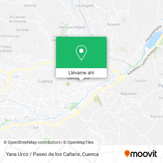 Mapa de Yana Urco / Paseo de los Cañaris