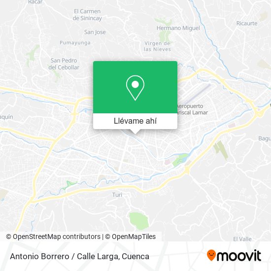 Mapa de Antonio Borrero / Calle Larga