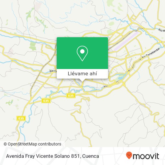 Mapa de Avenida Fray Vicente Solano 851