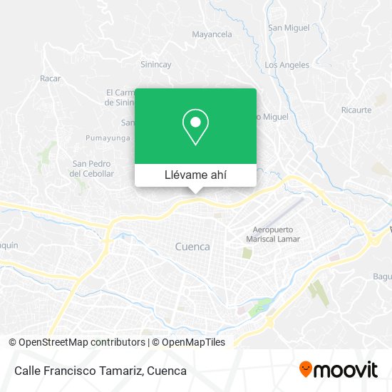 Mapa de Calle Francisco Tamariz
