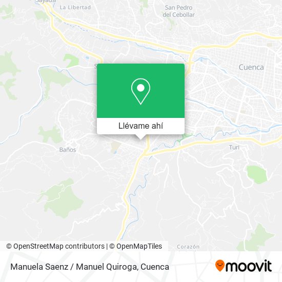 Mapa de Manuela Saenz / Manuel Quiroga