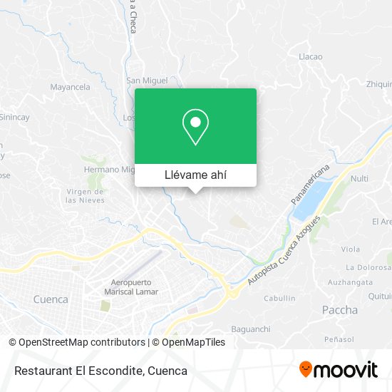 Mapa de Restaurant El Escondite
