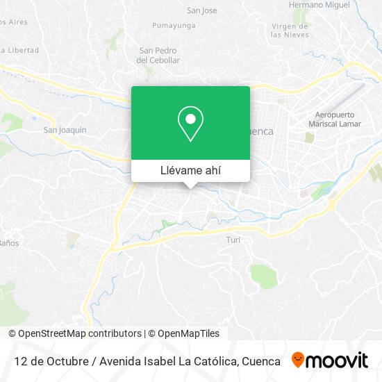 Mapa de 12 de Octubre / Avenida Isabel La Católica