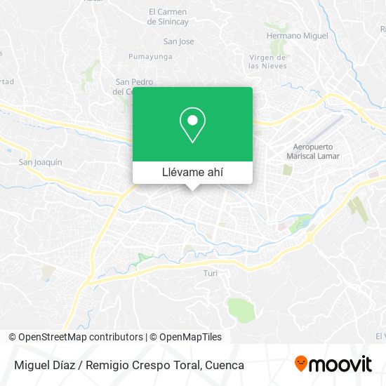 Mapa de Miguel Díaz / Remigio Crespo Toral