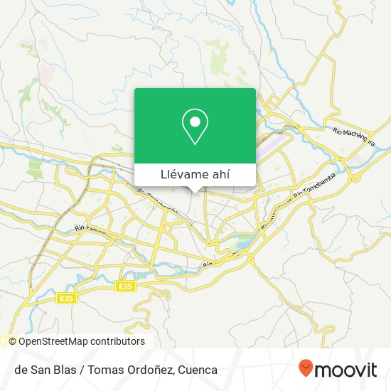 Mapa de de San Blas / Tomas Ordoñez