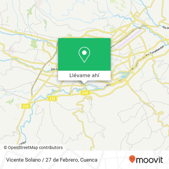 Mapa de Vicente Solano / 27 de Febrero