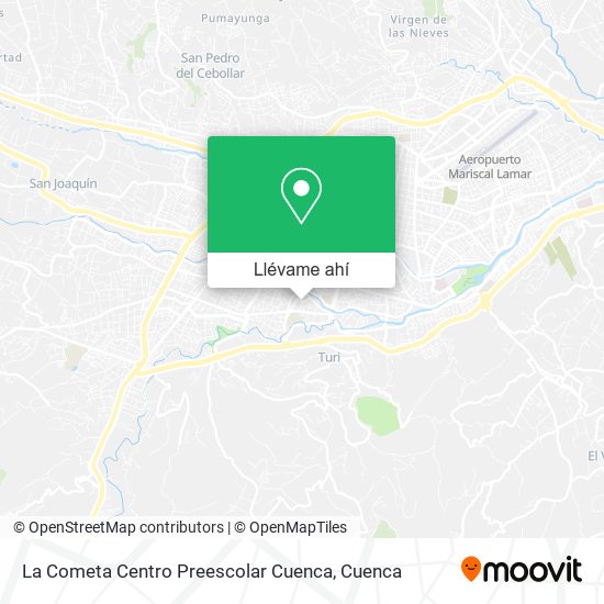 Mapa de La Cometa Centro Preescolar Cuenca