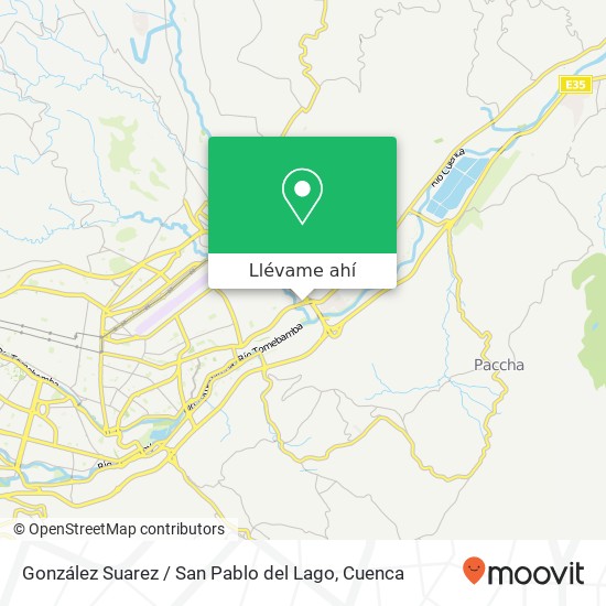 Mapa de González Suarez / San Pablo del Lago
