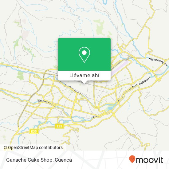 Mapa de Ganache Cake Shop