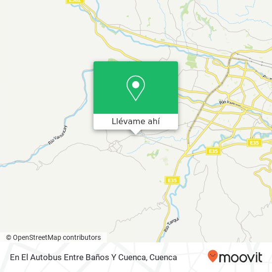 Mapa de En El Autobus Entre Baños Y Cuenca