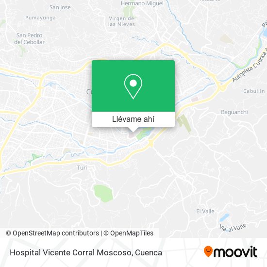 Mapa de Hospital Vicente Corral Moscoso