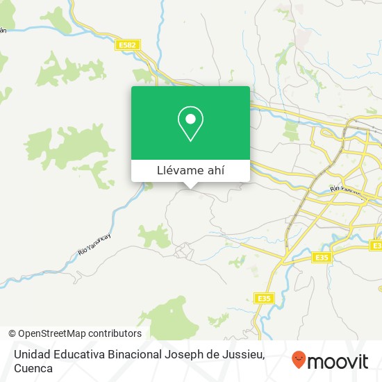 Mapa de Unidad Educativa Binacional Joseph de Jussieu
