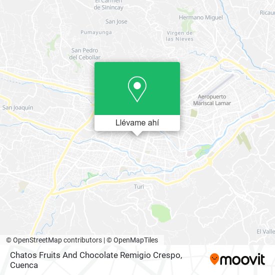 Mapa de Chatos Fruits And Chocolate  Remigio Crespo