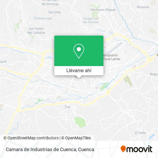 Mapa de Camara de Industrias de Cuenca