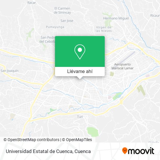 Mapa de Universidad Estatal de Cuenca