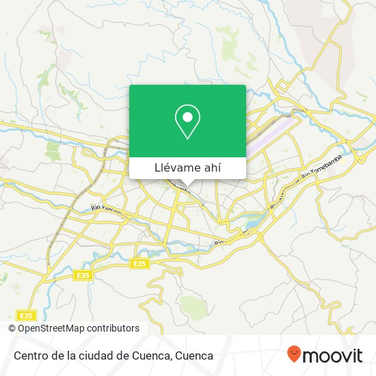 Mapa de Centro de la ciudad de Cuenca