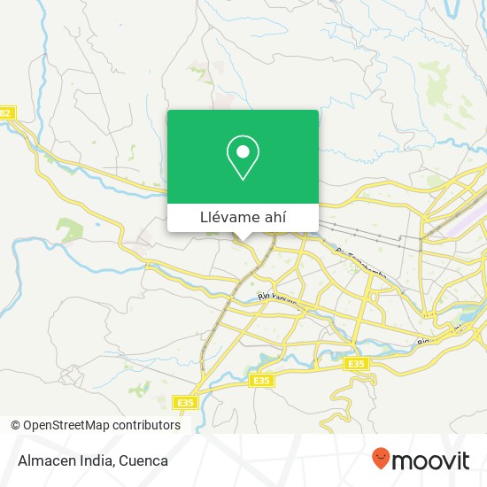 Mapa de Almacen India
